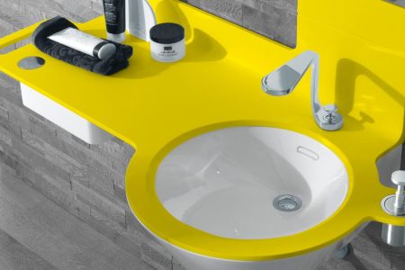 Yellow top basin